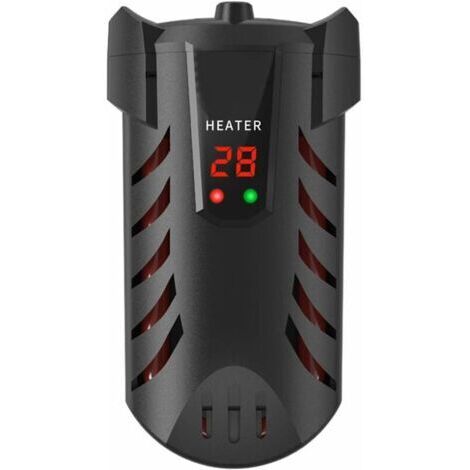 Chauffage Aquarium,50WMini Réglable Chauffage,avec LED Numérique Contrôleur Externe Protecteur,Peut contrôler la température de 20-34℃,Niveau D'eau Aussi Bas Que 3,5 cm,Convient Aux Aquariums 15-50L