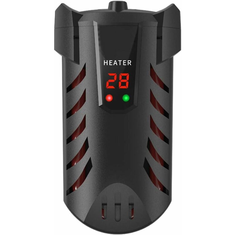 Chauffage Aquarium,50WMini Réglable Chauffage,avec led Numérique Contrôleur Externe Protecteur,Peut contrôler la température de 20-34℃,Niveau D'eau