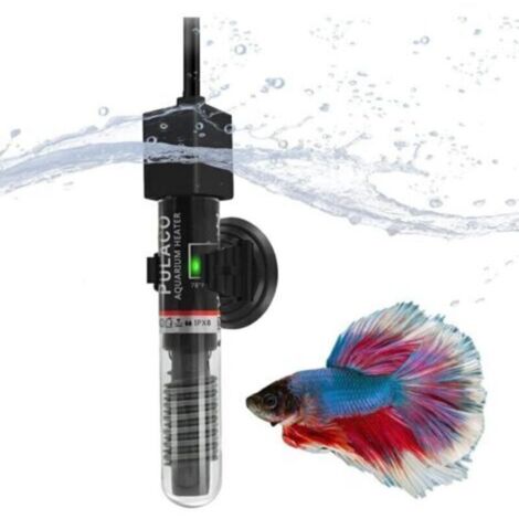 Chauffage Aquarium.Tige chauffante Mini Chauffe-Aquarium 25 W avec ventouses 26 ℃/78.8 ℉ Tige chauffante Anti-Explosion à température Constante pour Aquarium（18.5cm）