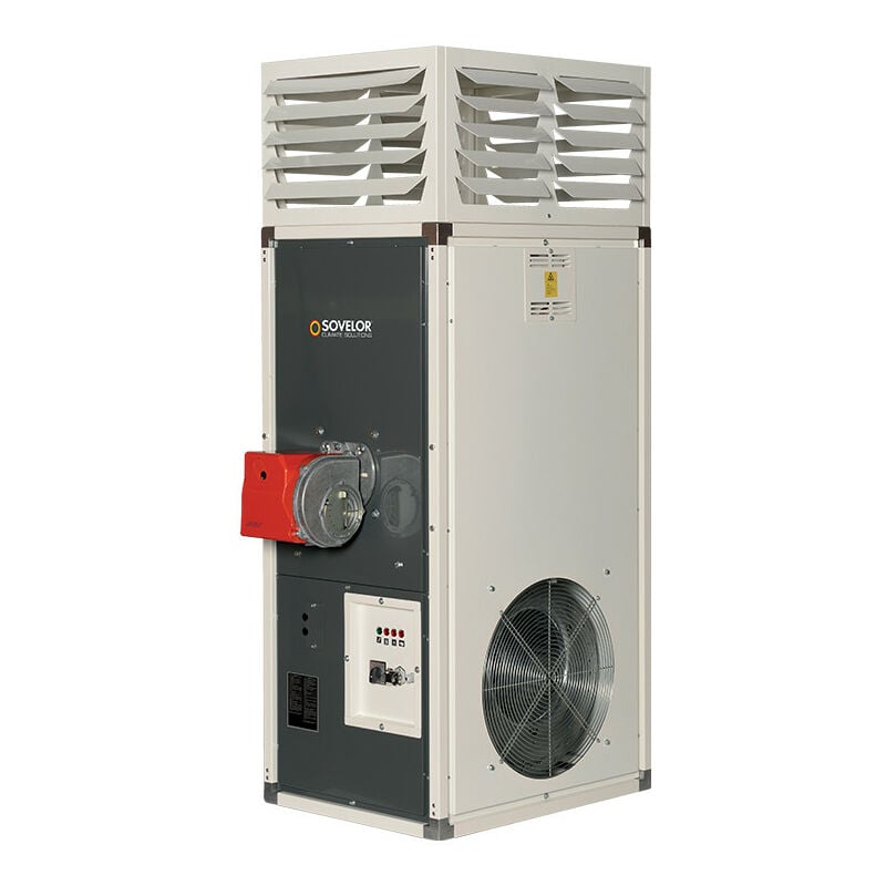 Sovelor - Chauffage au fuel SP30 fixe à combustion indirecte 27,55kW débit d'air 2700m3/h