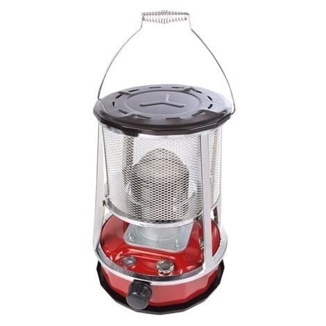 TOOLLAND Perel Chauffage à pétrole portable 2600W, poêle à pétrole extérieur avec mèche, réservoir 4.6L, autonomie 18h, chauffage d'appoint économique sans électricité, chauffage de camping, chauffage