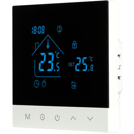 Chauffage au sol à eau Tuya WIFI avec thermostat 3A, interrupteur de thermostat intelligent, thermostat de chaudière mural à eau et chauffage électrique à distance APP
