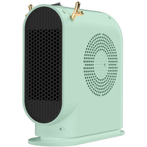 Chauffage auxiliaire de pièce – Chauffage électrique de table avec base stable  Chauffage avec protection contre la surchauffe pour un chauffage sûr au bureau (vert)