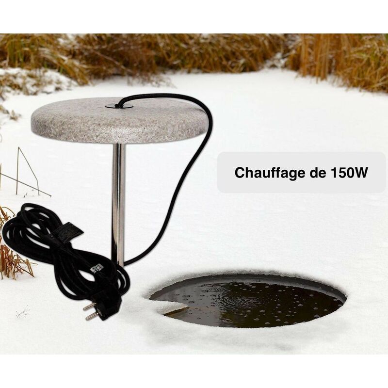 Le Poisson Qui Jardine.fr - Chauffage Bassin 150W. Pour Empêcher La Glace De Se Former Sur L'Étang
