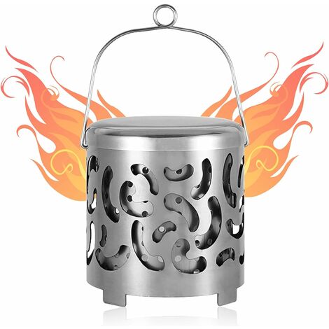 Chauffage , Camping Chauffe, Portable Chauffage Couvercle -Mini Réchaud Chauffage Poêle Tente Cuisinière, Chauffage Gaz Camping, Équipement Chaud pour La Randonnée en Camping en Plein Air，Irisfr