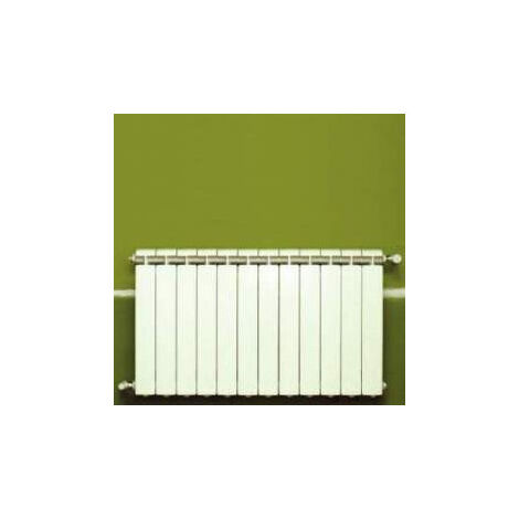 Chauffage central fonte aluminium 12 éléments blanc – Puissance 1392W – Dimensions 582x960x80mm – Pour installations jusqu'à 110°C – Global