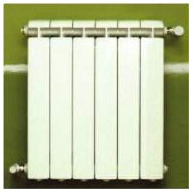 Chauffage central fonte aluminium 6 éléments blanc klass 500, 696w