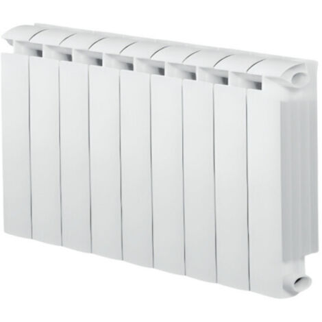 Chauffage central fonte aluminium 9 éléments blanc – Puissance 1044W – Dimensions 582x720x80mm – Pour installation chauffage central – Global
