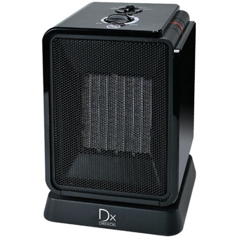Chauffage céramique électrique oscillant 1800W – Double isolation – Pour espaces confinés – Noir ou rouge – Zanussi
