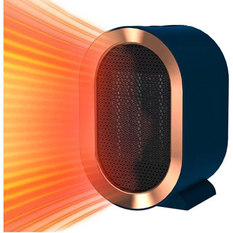 Coavas - Chauffage d'appoint 1200 w, chauffage ventilateur pour une utilisation en intérieur, chauffage ventilateur en céramique ptc, 2 modes, petit