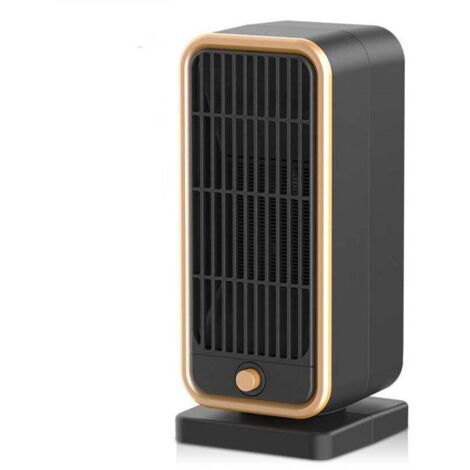 Chauffage d'appoint Économe - 900W PTC Céramique Silencieux, 3 Niveaux de Puissance, Protection Surchauffe & Basculement, Chauffage Électrique pour Chambre/Salon/Bureau