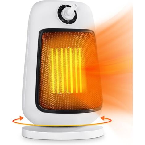 Chauffage d'appoint Électrique 1500W – Oscillation 90°, Protection Surchauffe