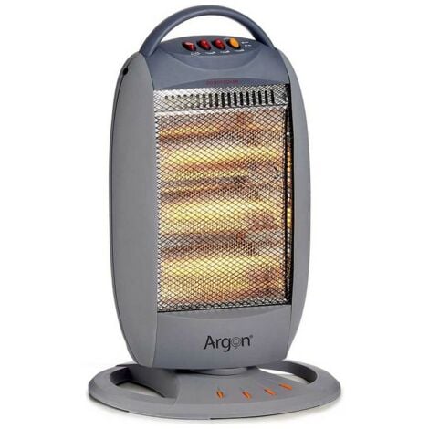 ZANVIC Chauffage d'Appoint Halogène 1200 W Gris