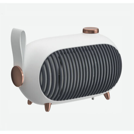 Chauffage d'appoint – Mini radiateur portable pour la maison et le bureau – Petit radiateur d'appoint écoénergétique avec protection contre la surchauffe – Chauffage rétro pour chambre, tente de campi