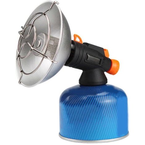 Chauffage d'appoint portable d'extérieur, petit chauffage solaire à gaz pour camping (sans bouteille de gaz), comme illustré.