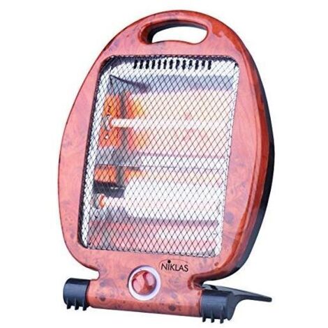 Chauffage d'appoint Quartz 800W Niklas 2 Puissances 400/800W Sécurité anti basculement