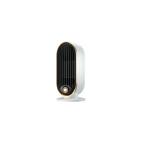 ORMROMRA Chauffage d'appoint, Radiateur électrique, Thermostat Réglable, radiateur Silencieux Portable 800 W, Chauffage en céramique PTC, Commutation air Froid/Chaud, Protection Contre la surchauffe