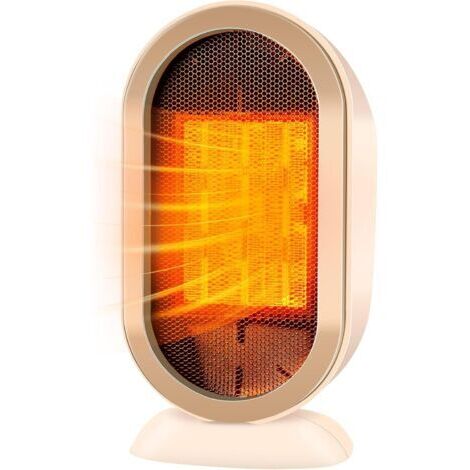 Chauffage d'appoint, Radiateur Soufflant Salle de Bain Mini Radiateur Electrique 800W/1200W Protection Contre Surchauffe & Anti-Basculement pour la Salle de Bain, la Maison, le Salon, le Bureau