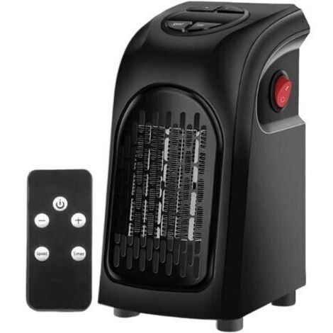 Chauffage d'Appoint, Ventilateur Chauffant, Ventilateur Chauffant 400W sur Prise Murale pour Salon Appartement Atelier Bureau Garage Cave