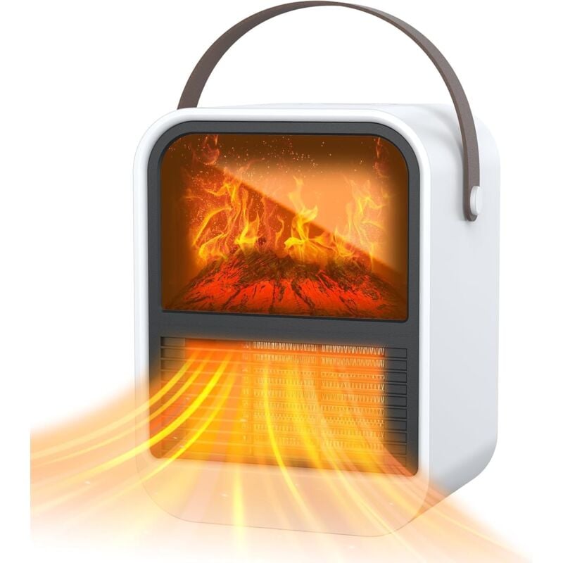 Chauffage d'appoint,Radiateurs Électriques Soufflant Salle de Bain,Mini Chauffage Soufflant,PTC 1000W Radiateur en Céramique à Chauffage Rapide,