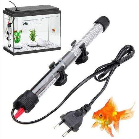 Chauffage D'aquarium, 200W Réchauffeur Submersible, Réchauffeur d'Aquarium avec Ventouse, Réchauffeur à Immersion Réglable, Réchauffeur de Thermostat d'Aquarium pour Eau Mer, Eau Douce