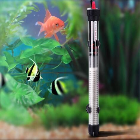 Chauffage d'aquarium Chauffe-eau d'aquarium Mini chauffage d'aquarium submersible, tige chauffante pour régulation de la température d'aquarium en verre 300 W 32 cm