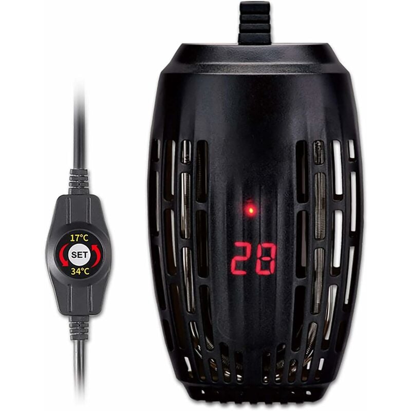 Chauffage d'aquarium réglable, mini chauffage d'aquarium 100 w avec indicateur led, adapté aux aquariums à température constante inférieure à 3,5 cm