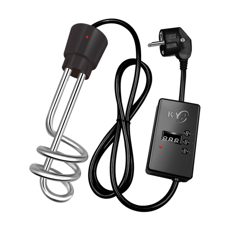 Chauffage de bain 2000w Thermoplongeur électrique Thermoplongeur de voyage, thermoplongeur en acier inoxydable, chauffage électrique de piscine