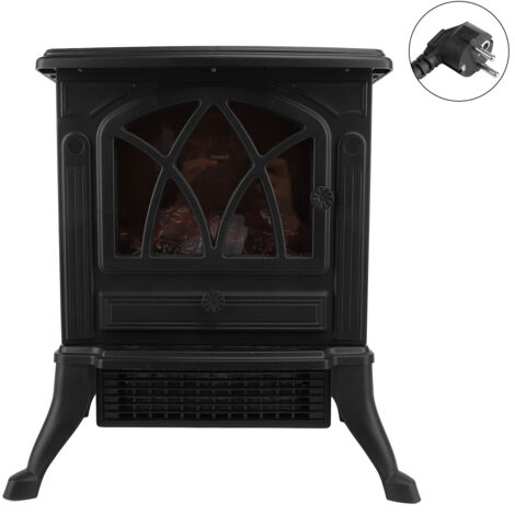 Chauffage de cheminée électrique 220V, effet de flamme 3D, espace de chauffage rapide pour la maison, prise ue