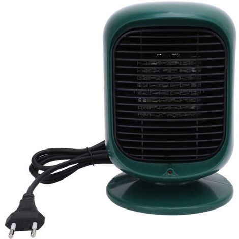 Chauffage de table 600 W à économie d'énergie, chauffage rapide d'intérieur, chauffage électrique de bureau pour la maison, la chambre et le bureau, vert foncé, prise UE 220 V