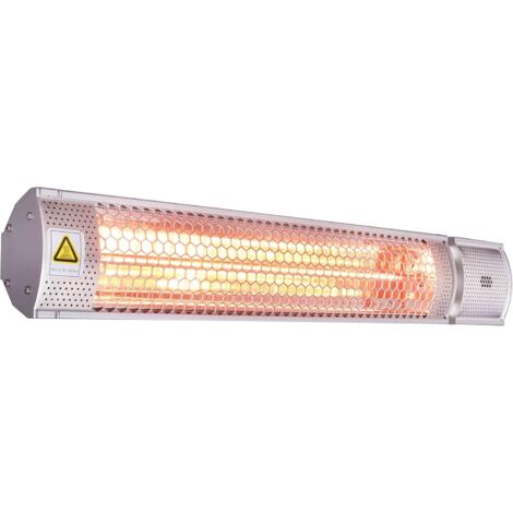 Chauffage de terrasse  - Argenté – 2 réglages de chaleur – Rayonnements lumineux faibles - Télécommande incluse