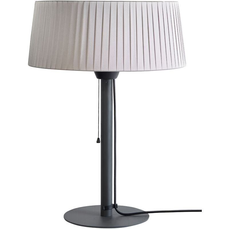 Beliani - Chauffage de Terrasse Moderne en Acier Autoportant Électrique 1500 w Halogène Portatif Accessoire de Jardin Patio Gris Olleria