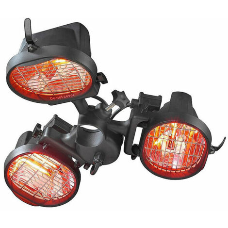Chauffage de terrasse mural 3 x 500 W, 220 V - MONO