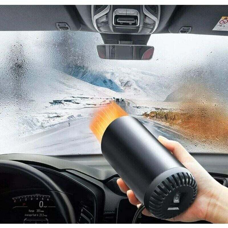 Alovez - Chauffage de voiture 12 v, chauffage et refroidisseur de voiture portable 2 en 1, dégivreur à chauffage rapide 12 v 150 w pour pare-brise