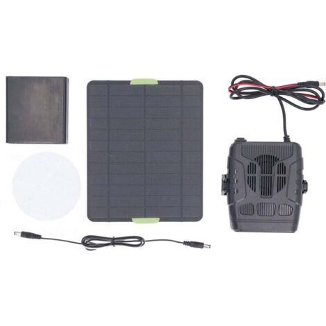 Chauffage de voiture 12V 50W Panneau solaire portable Écologique Désembueur de voiture pour maison d'animaux domestiques