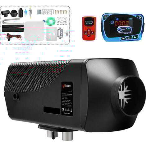 Chauffage de voiture 12V 8KW pour chauffage Diesel Webasto moniteur LCD rouge + silencieux pour RV voiture camion moteur maison bateau camping-Car