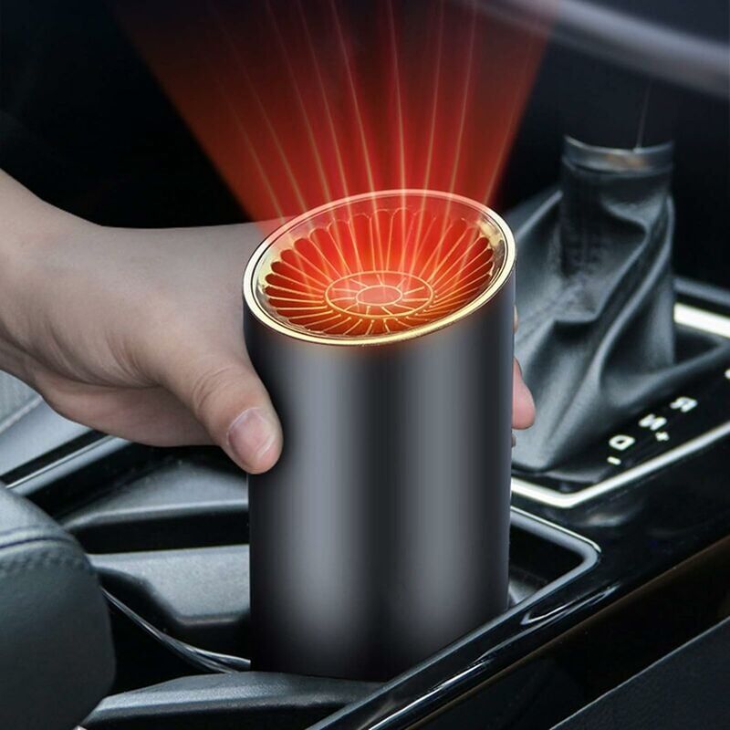 Xinuy - Chauffage de voiture 2 en 1 portable et refroidisseur, 12 v 150 w, chauffage rapide, dégivreur et dégivreur pour pare-brise avant,