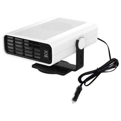 Chauffage de voiture portable 1 en 1 avec fonction chauffage/refroidissement (12 V, blanc)