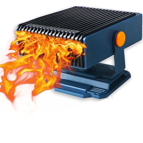 Chauffage Voiture 12V/24V 150W - Branche Allume-cigare, Dégivre Et Chauffe Instantanément - Protection Surchauffe