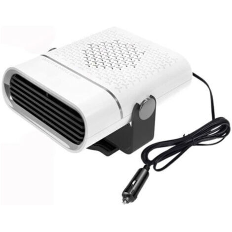 Chauffage de voiture portable 120 W 12 V, ventilateur chauffant, dégivreur, désembueur et déshumidificateur à chauffage rapide
