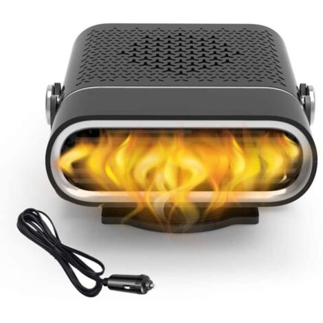 Chauffage de Voiture Portable 12V 150W, Réchauffeur de Voiture, Ventilateur Dégivrage et Désembuage Voiture