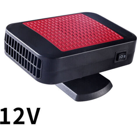 Chauffage de Voiture Portable 12V 200W - Prise Allume-Cigare - Fonction Chauffage/Refroidissement 2 en 1 - Dégivreur Rotatif à 360° - pour Voitures et SUV