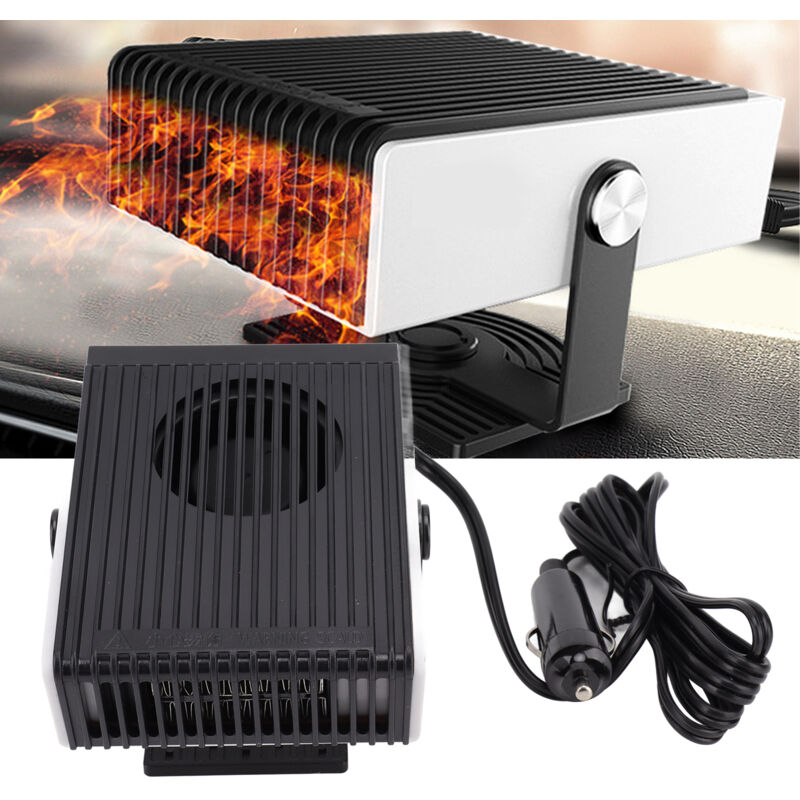 Chauffage de voiture portable 2 en 1, ventilateur de chauffage électrique, chauffage et dégivrage rapides, désembueur de pare-brise pour automobile