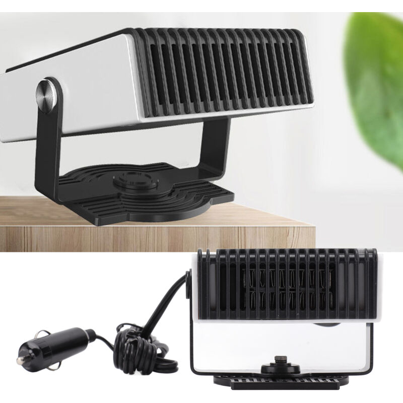 Chauffage de voiture portable 2 en 1, ventilateur de chauffage électrique, chauffage et dégivrage rapides, désembueur de pare-brise pour automobile