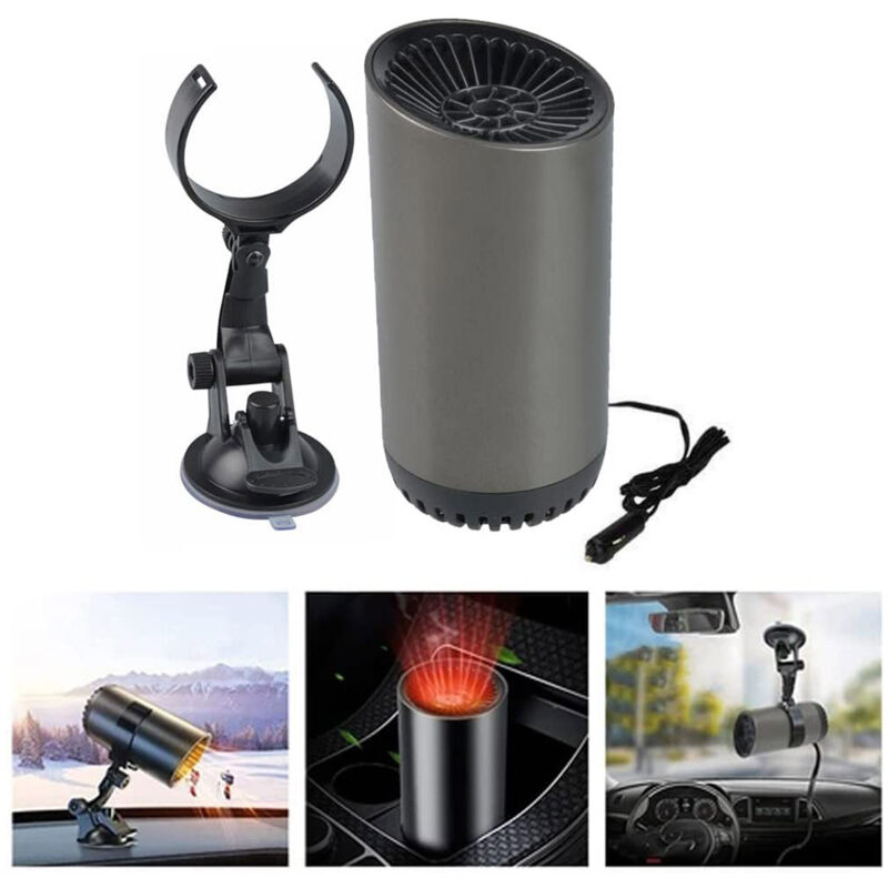 Chauffage de voiture portable dégivrage de voiture ventilateur de chauffage et de refroidissement rapide Mini ventilateur de pare-brise d'automobile