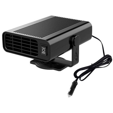 Chauffage de Voiture Portable, Dégivreur de Voiture Portatif base rotative de 360°, Chauffage electrique voiture Hiver Radiateur Dégivreur de Pare brise Voiture pour Voitures avec Allume-cigare 12V
