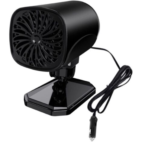 Chauffage de voiture portable, désembueur de pare-brise, 2 en 1, noir, 24 V 150 W