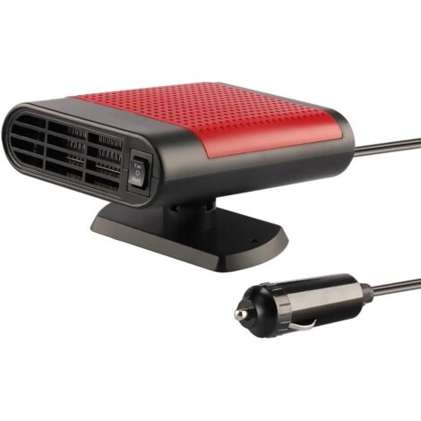 Chauffage de voiture portable, se branche sur l'allume-cigare, 24 V, 150 W, adapté à l'hiver, noir et rouge