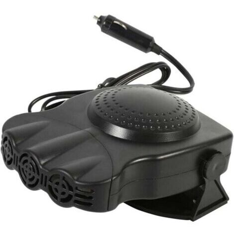 Chauffage de voiture, ventilateur de chauffage de voiture 12 V 150 W, ventilateur de chauffage de voiture, dégivreur de pare-brise de voiture, ne le croyez pas, chauffage en céramique noir