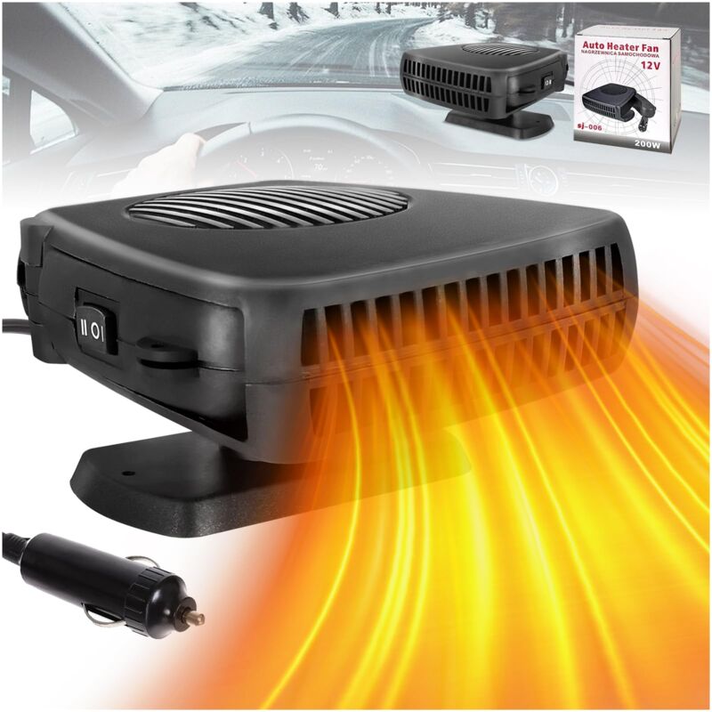 Chauffage de Voiture,Chauffage soufflant 150 W 12 V Chauffage Rapide 2 en 1 pour voiture chauffage de voiture portable avec prise allume-cigare